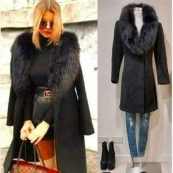 Marvin Richards Jackets & Blazers - 💥SHOWSTOPPER💥VINTAGE MARVIN RICHARDS 100% LAMBSWOOL & FOX FUR COAT